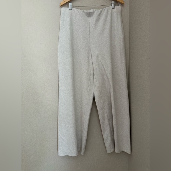 NEW Eileen Fisher Pants Organic cotton Wide Leg  Sz XL, Minimalist, Neutral - Picture 1 of 9